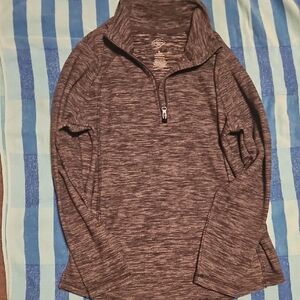 Gray Quarter-Zip Pullover